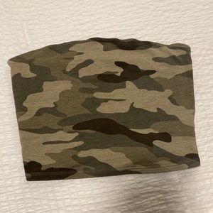 Camouflage crop top tube top from Garage Size: XS